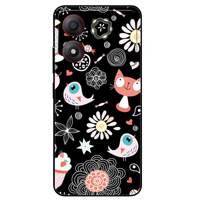Pour ZTE Blade A34 4G Coque Anti-choc TPU Silicone Souple Housse de Téléphone pour ZTE Blade A 34 Funda Peinte pour BladeA34 Capa de Luxe