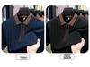 Men's Hipster Striped Knit Shirt - Short-Sleeve Lapel T-Shirt Top