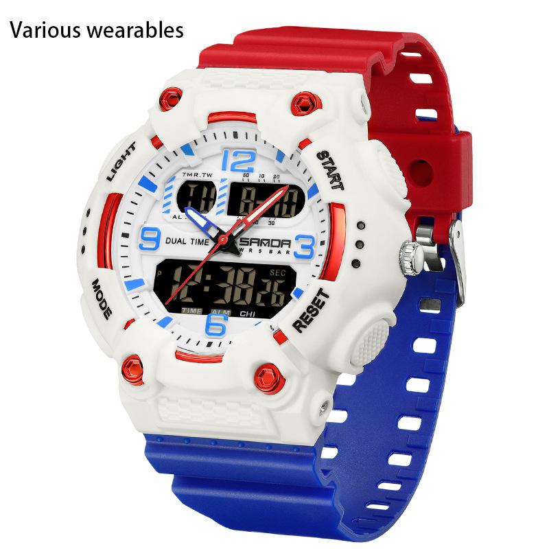 Nou cuplu ceas electronic liceu elev multifuncțional sporturi în aer liber ceas electronic