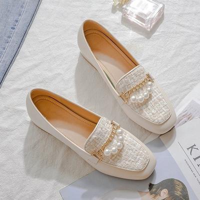 Damen Slipper Luxuriös Elegant Kunstleder Lässig Für Damen 2024 Bequeme Mokassins Outdoor Gesellschaftlich Niedrige Absätze Schuhe