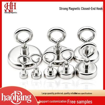 Neodymium Iron Boron Magnetic Hook with Lifting Ring