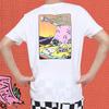 Vans Cartoon Letter Fun Print Casual Short Sleeve T-Shirt Women Tops White VN0A3ZOVWHT