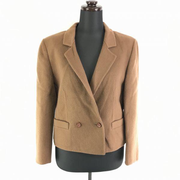 

Сделано в Италии/HERNO Короткий шерстяной приталенный жакет/Женский M/42/Коричневый оттенок/Простой стиль, Рукава на подкладке