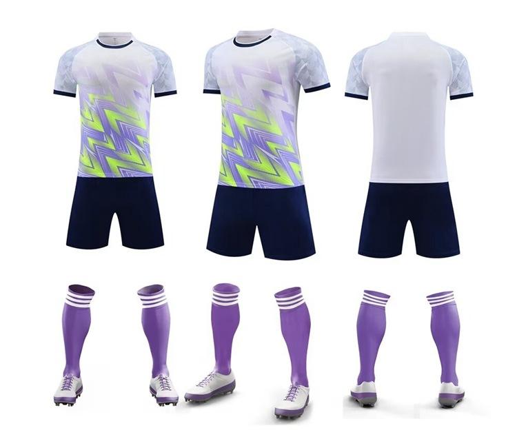 Unisex Adult Children Football Match Uniform Quick Dry Anti-sweat Soccer Jersey Short Sleeve Sport Training Outfit
