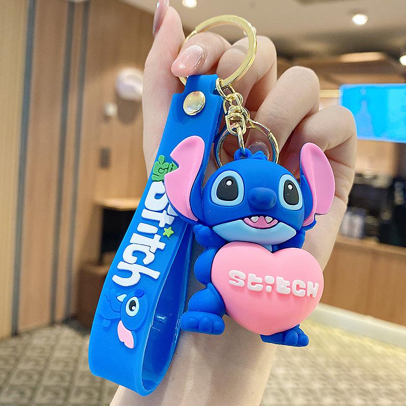 

New Cute Love Stitch Keychain Keyrings Pendant Car Key For Birthday Gift