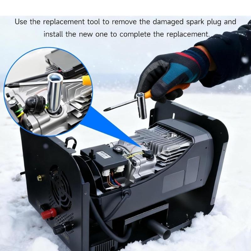 High Performances Ceramic Glow Plug Repair Kit for 12V Diesels Heater Spare Parts For 5KW and 8KW Models In Vehicles