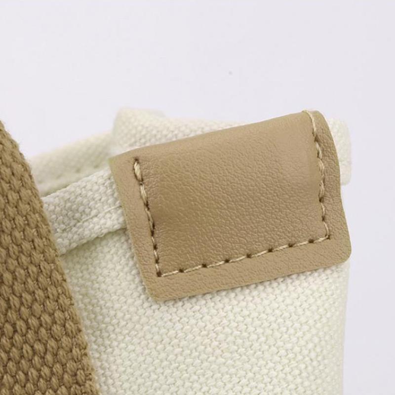 Canvas-Einkaufstasche, tragbare, große Kapazität, Freizeit-Mittagessen, Bento-Beuteltasche, mehrfach unterteilte Handtasche