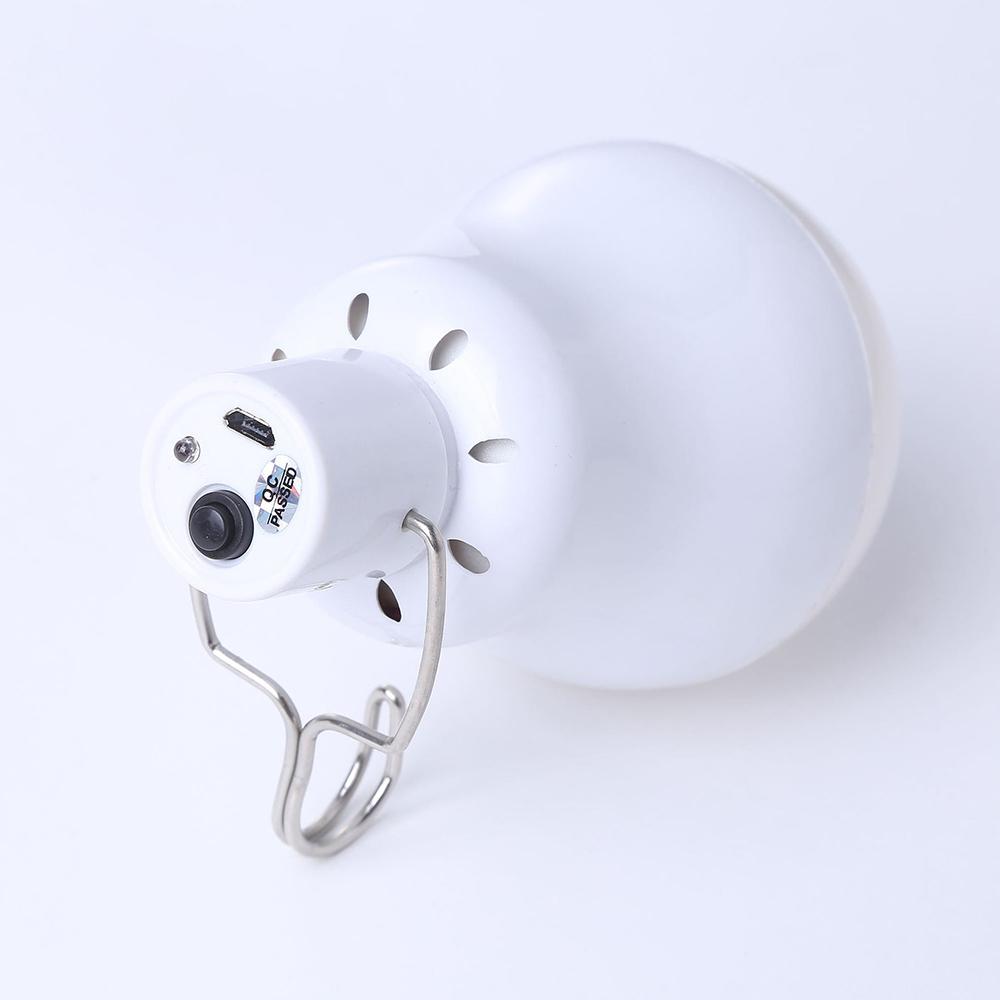 1× Portable Solar Panel Powered LED Light Bulb Camping Tent Lamp Indoor Outdoor