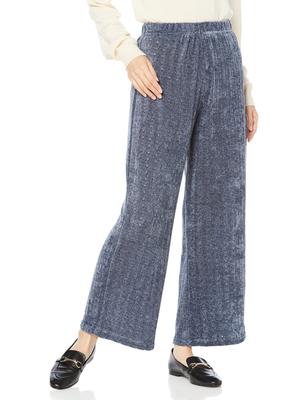 Leggings Gunze Tuche Wide Perfurados Amplamente Tamanhos Malha Padrão Comprimento 10 Feminino Azul-Cinza M-L