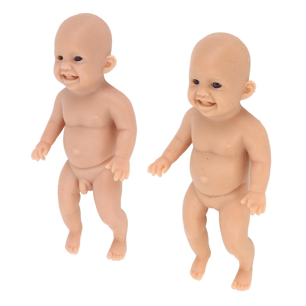 6-calowy miniaturowy silikonowy bobas, uroczy miękki odrodzony miniaturowy bobas, realistyczny noworodek dla