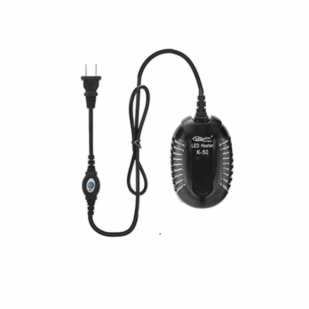 LED Digital Display Aquarium Heater Automatic Temperature Fish Tank Heating Rod Small Fish Tank 50W-CN Plug
