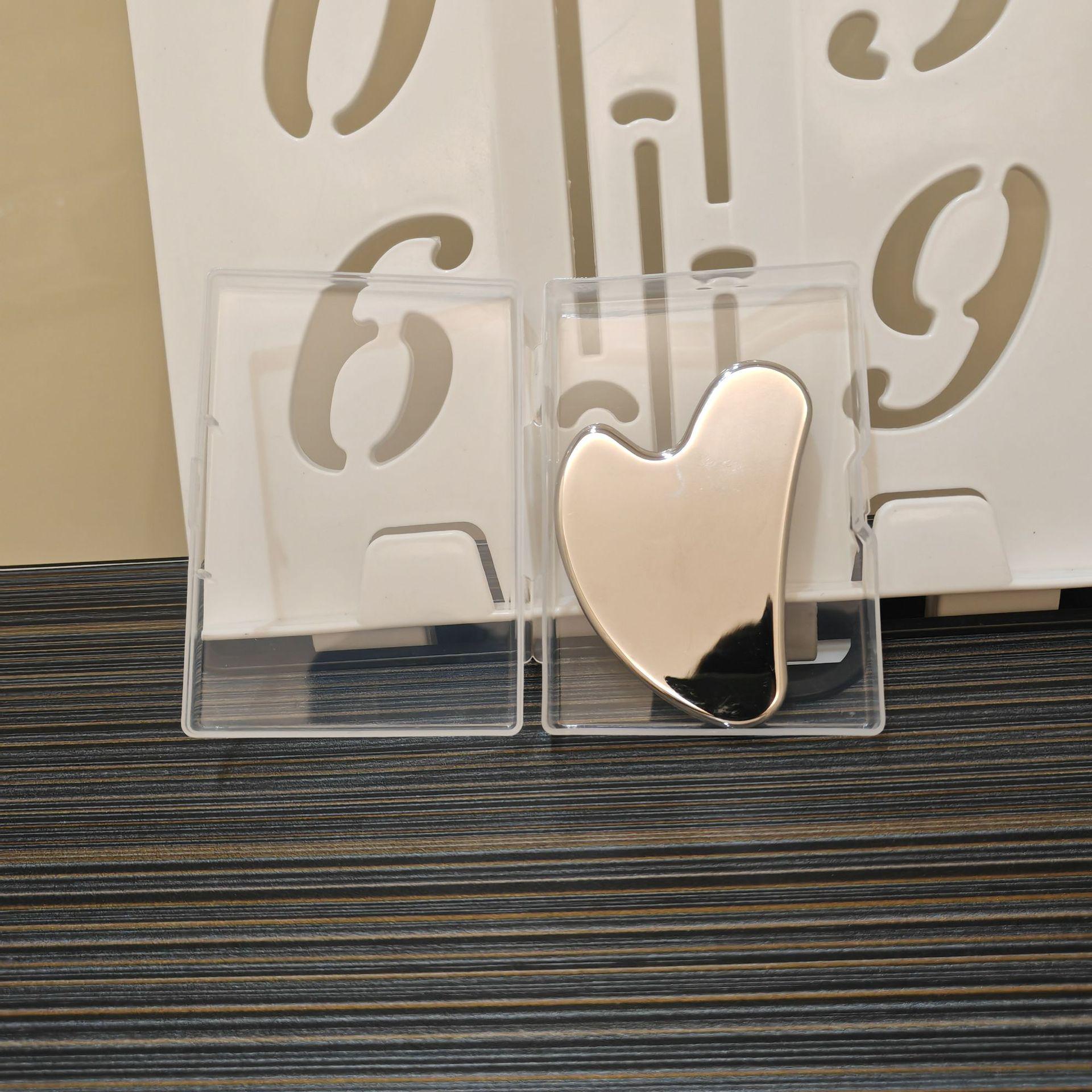 Stainless Steel Heart-Shaped Gua Sha Scraper for Muscle and Meridian Relaxation