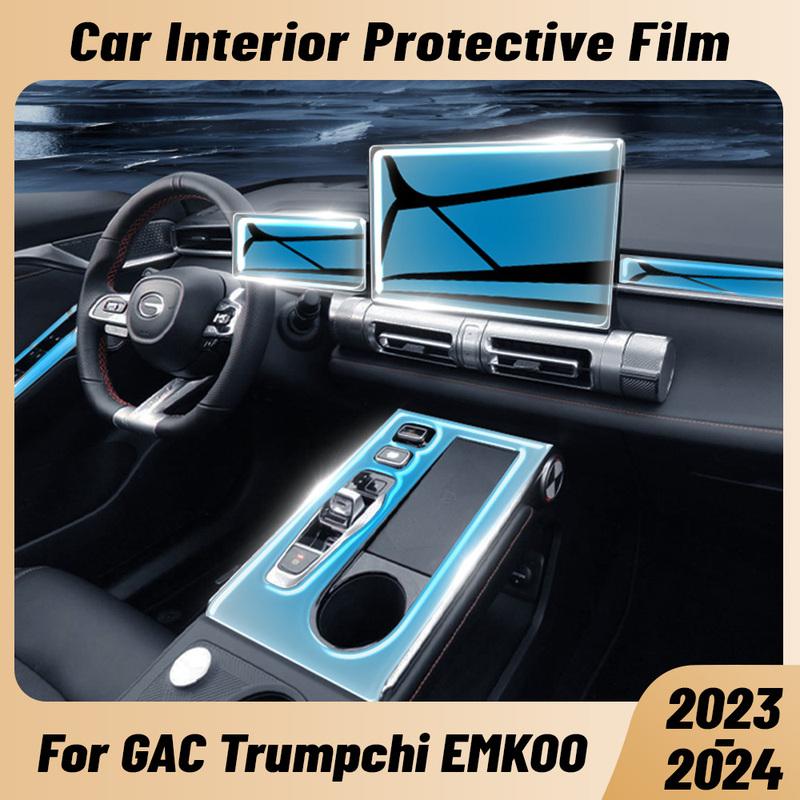 Auto Anti-scratch Car Interior Center Console Dashboard Navigation TPU Protector Film For GAC Trumpchi EMKOO 2024 Sticker
