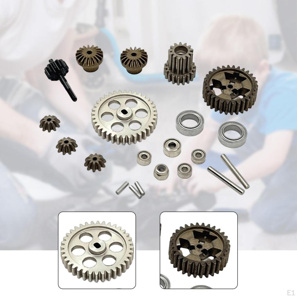 RC Car Gearbox Gear and Bearings Set Model Vehicle Parts,Metal,Accessories,Transmission