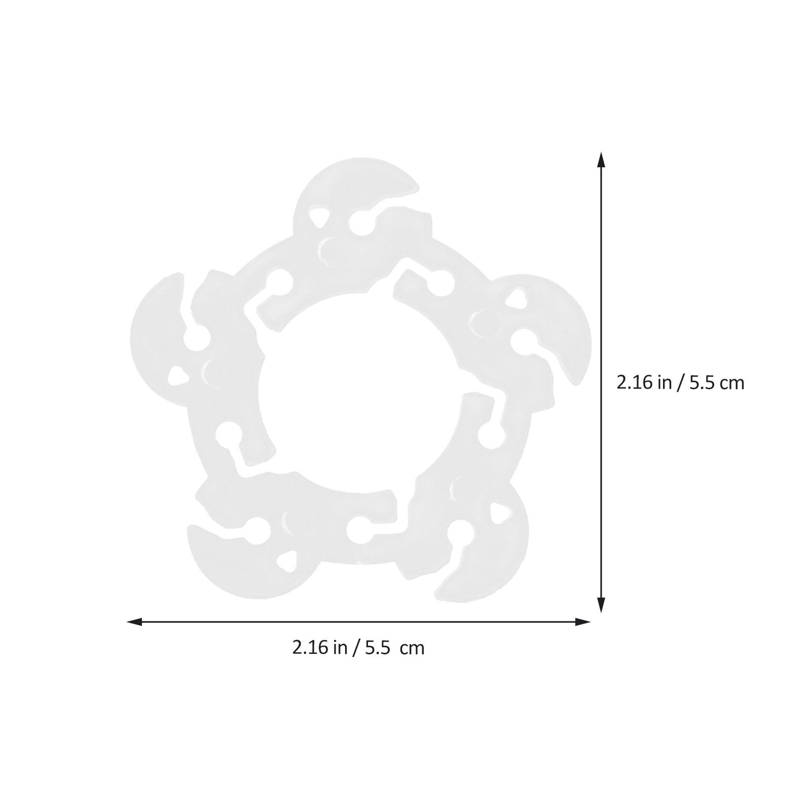 100pcs Accessories Balloon Rings Buckle Arch Clips Connectors For Party Wedding Garland Decor Balloon Arch Folders Fixing 5.5X5.5X0.1CM