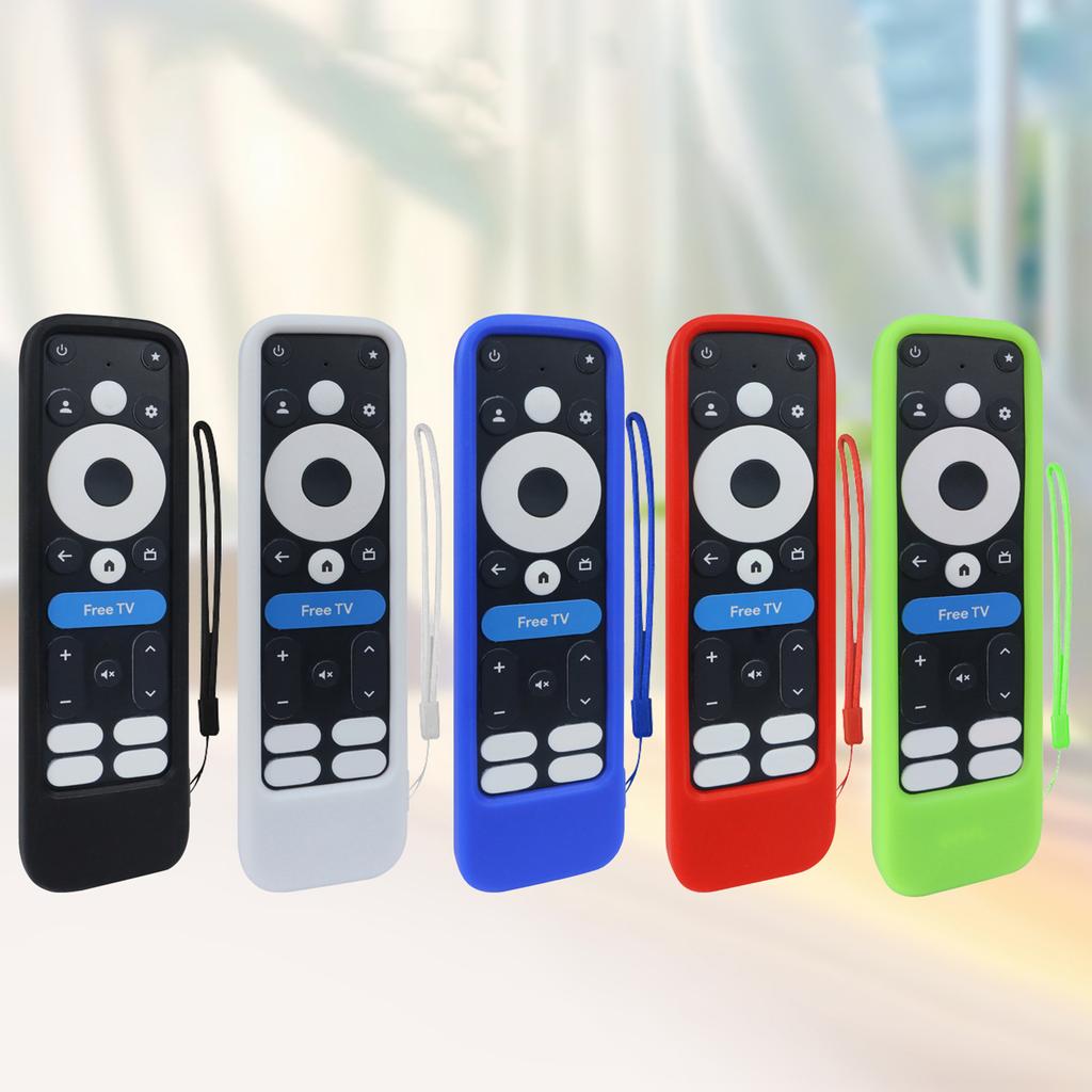 Remote Control Case Skin for 2024 onn Google TV 4K Pro Silicone Sleeve Scratchproof Flexible Soft Protective Cover Case