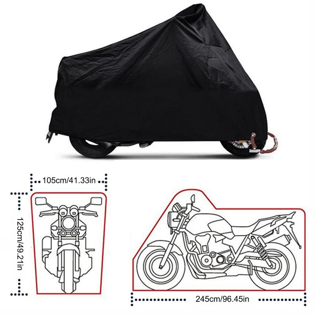 Outdoor Protector Bicycle Motorcycle Raincoat For Waterproof 245X105X125cm