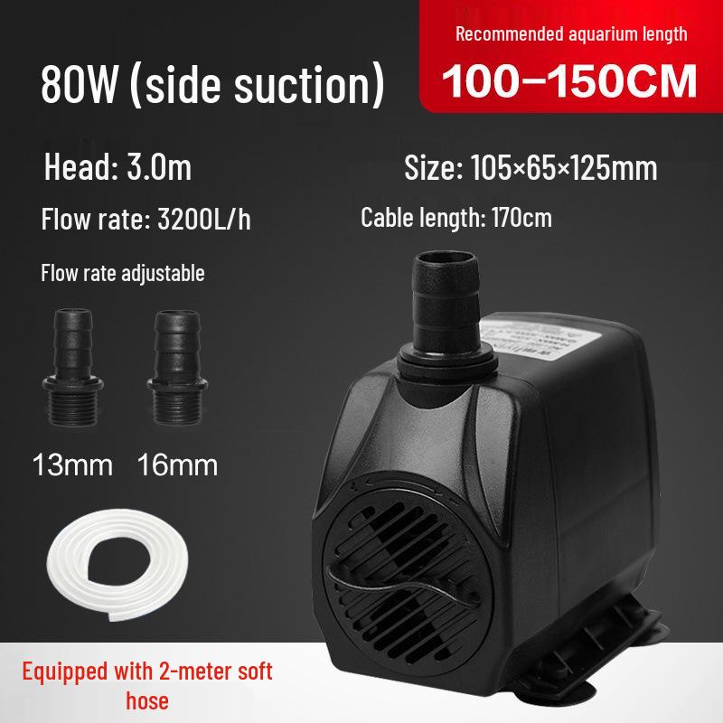 Silent Mini Submersible Water Pump for Goldfish Tanks, Small Rockeries, Waterfalls, Fountains, and Circulation Filters