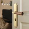 Vintage-Style Zinc Alloy Mute Door Handle for Bedrooms