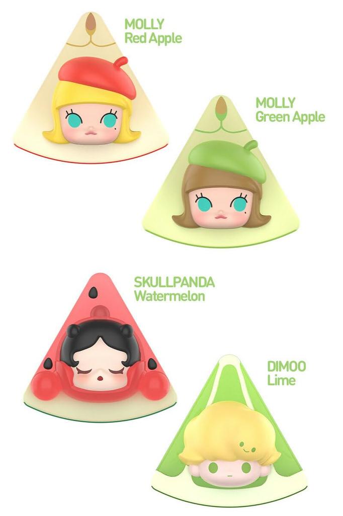 POP MART POP BEAN Fruit Platter Series Random Design Collectible Character Cute Set of 11 Pieces, Figures, Goods, Toys, Gifts, (11 Pieces)