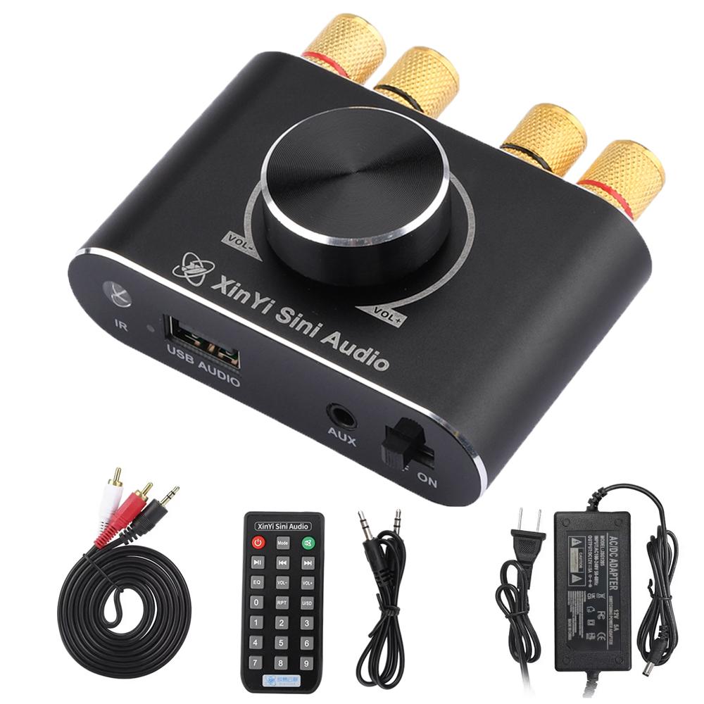DC 9-24V Power Amplifier Board Bluetooth 5.1 TPA3116 Digital Hifi Stereo Audio Amplifier 20W+20W Car Sound Amplifiers