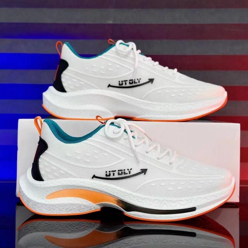 

Мода 2024 года, новые мужские сетчатые дышащие спортивные туфли, модный тренд, легкая повседневная обувь, удобные и прочные кроссовки 44 белый