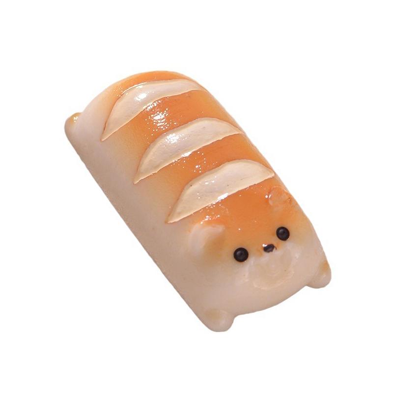 *Creative Dogs Bread Donuts Figurines Miniature Fashion Kitchen Food Toy Desktop Car Ornament DIY Decoration Accessories Gifts