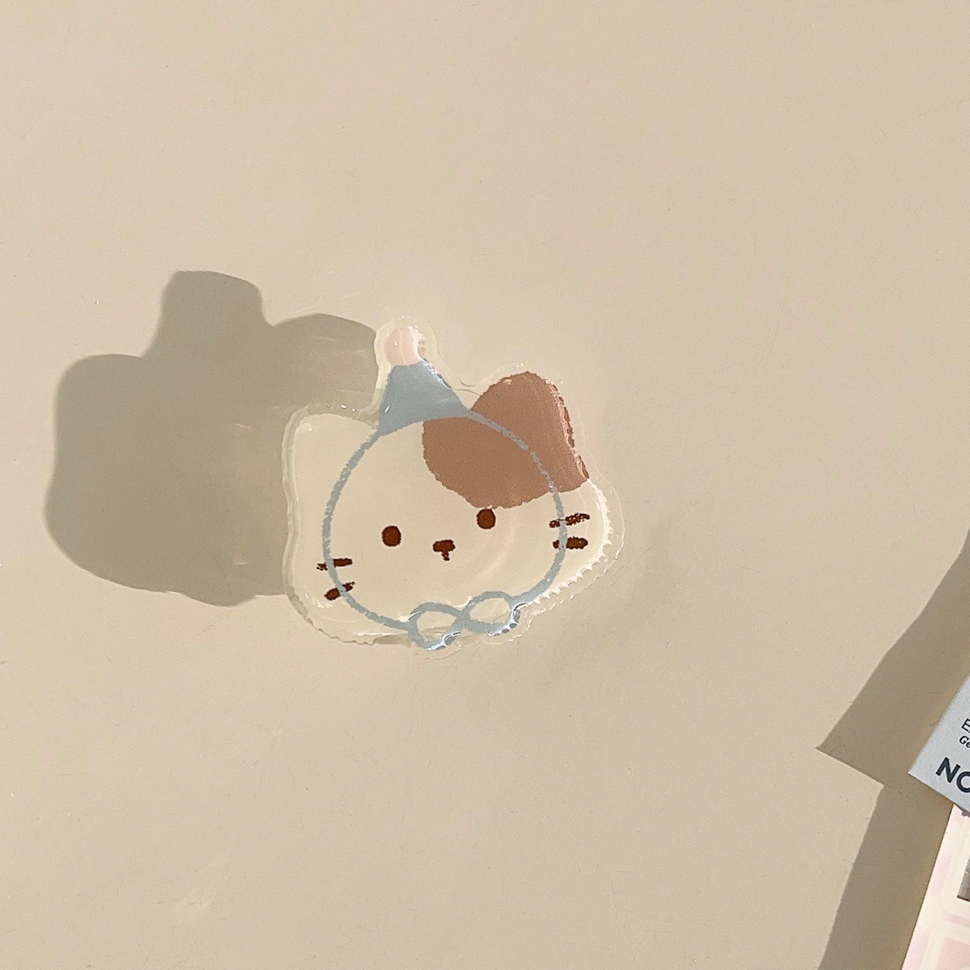 

Ins Style Cute Pet Cartoon Magnetic Acrylic Phone Holder & Girly Heart Bracket Single Bracket