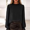 Women's Solid-color Fashionable Long-sleeved Top