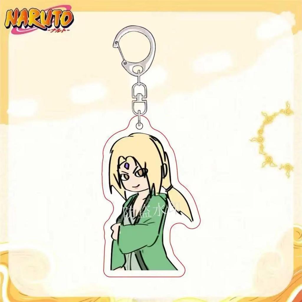 Anime Naruto Acrylic Keychain Accessaries Uzumaki Naruto Cartoon Keyring