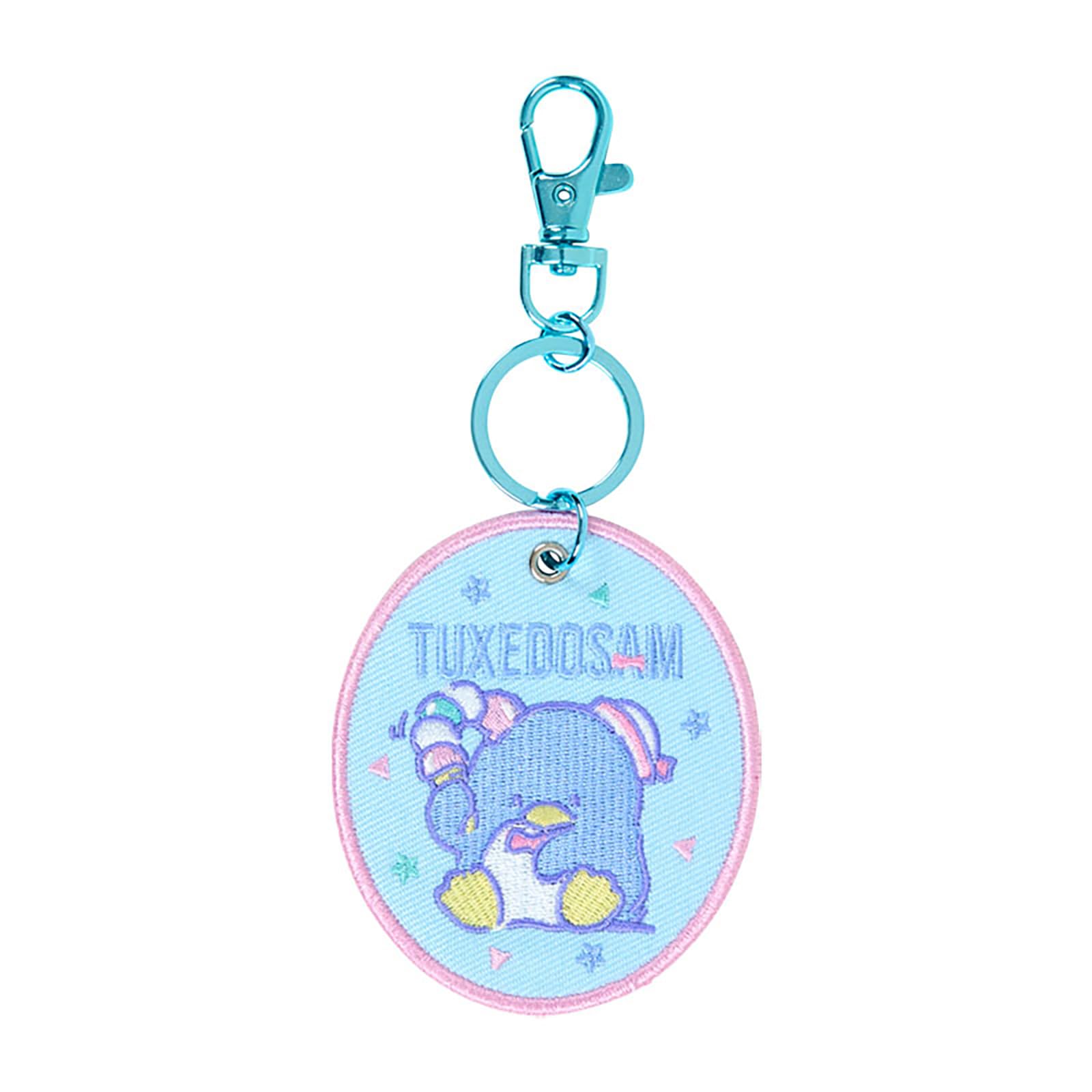 Sanrio Tuxedo Sam Embroidered Patch Keychain Character Grand Prix First Round Polyester Steel 486086