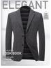 2025 Men's Wool Suit-Style Thick Down Jacket