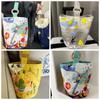 Sky Cartoon Bucket Bag Plant Letter Lunch Bag Reusable Canvas Star Handbag  Female/Girls