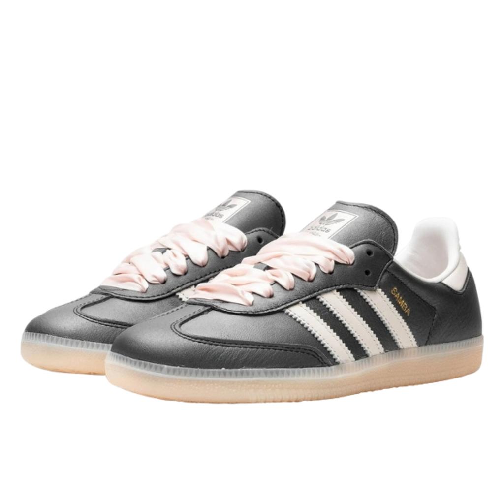 Adidas Samba OG Black Pink Ribbon Laces