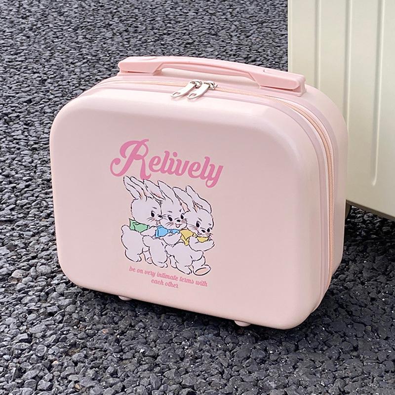 

Стильная коробка для макияжа Ins Inspired: Портативный, большой емкости, симпатичный японский многофункциональный дорожный футляр