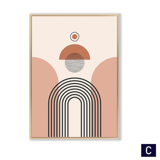 Abstract Posters And Prints Modern Wall Pictures For Living Room Decoration Geometry Painting Line Rainbow Canvas Art Print