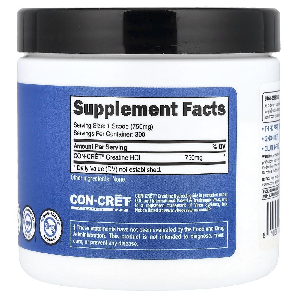 Nutricost Creatine, Unflavored, 8 Oz (225 G)