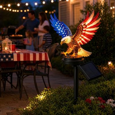 Amerikas 250-årsjubileum Solcelle Drevet Ørn Hagebelysning Patriotisk Minnedag Dekor