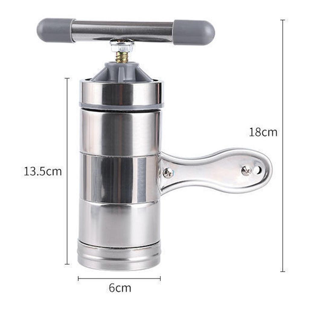 Pasta Maker Handheld Spaghetti Stainless Steel Lasagna Multipurpose Manual with Pasta Shapes Gadget Ramen Noodle Press Machine