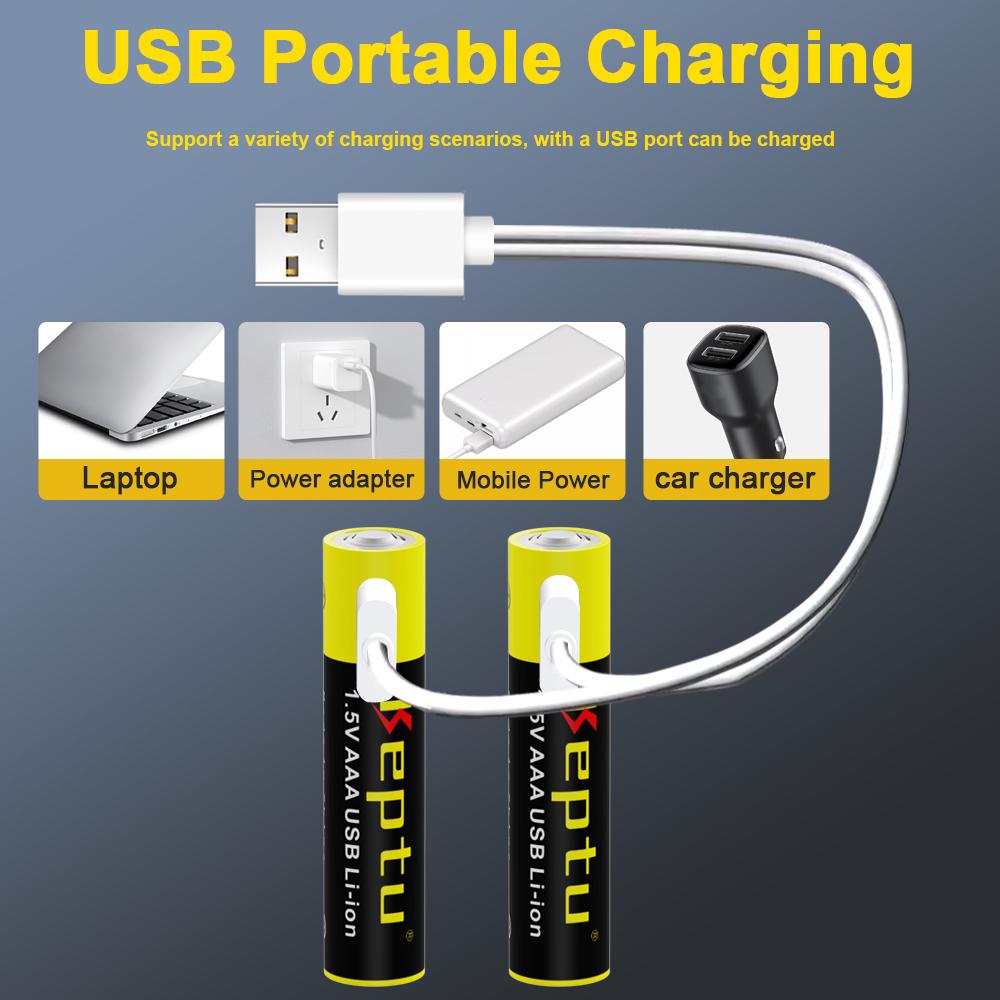 KEPTU 1000mWh 1.5V AAA Rechargeable Li-Ion Battery AAA 3A Bateria Batteries for Camera Toy Car Clocks Computer Motherboard