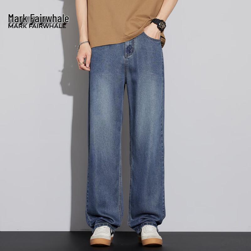 Mark Fairwhale Men's Tencel Lyocell Straight Fit Stretch Jeans