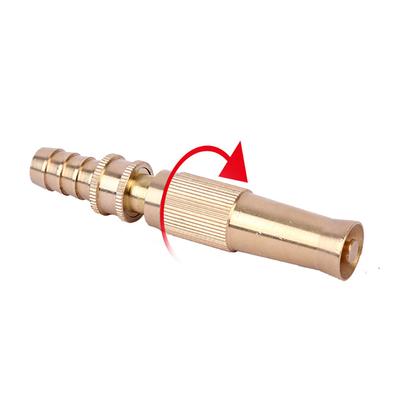12-14Mm Solid Brass Hose Nozzle Duty High Pressure Nozzle For Garden Hose
