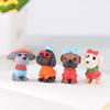 8-teilige Mikro-Landschaft PVC-Dekoration Mode Hund Tierpuppe Dekoration DIY Cartoon Kreative Dekoration Mini-Dekor