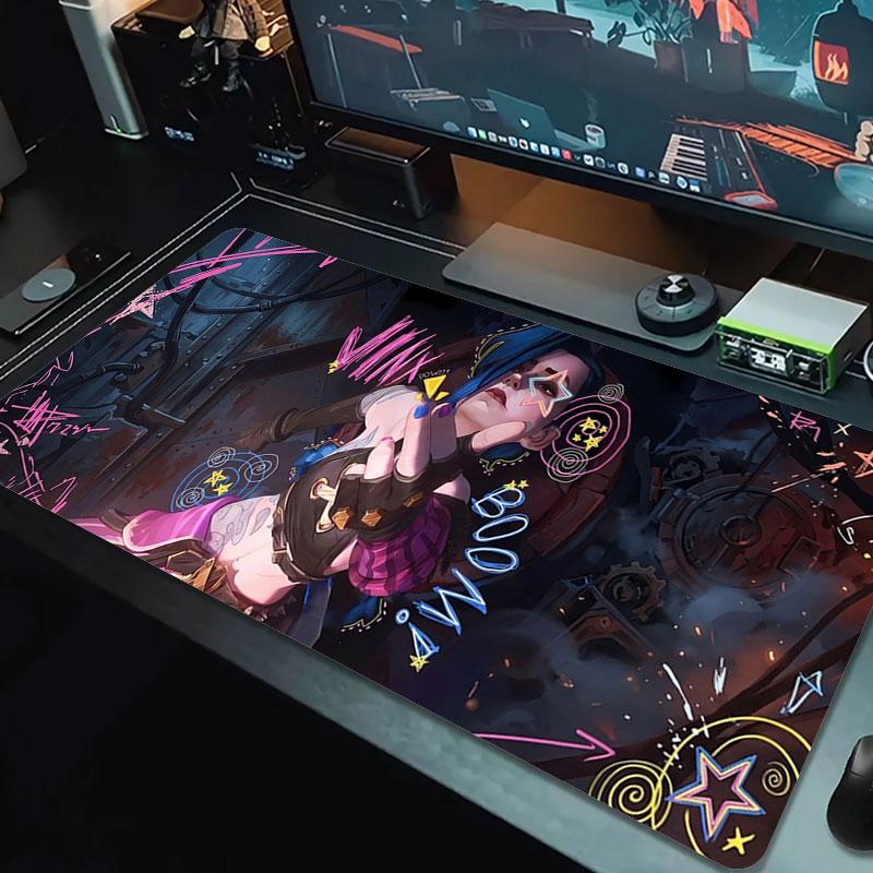 Neon Dreamscape Large Size Mouse Pad Large Gaming Table Cushion Nonslip Laptop Tablet Big Mousepad Xxl Mat Mini Pc Playmat With Lock Edge
