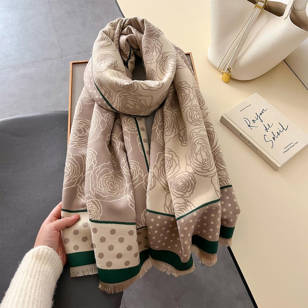 Luxury Thick Blanket Shawl Winter Warm Print Cashmere Scarf Women  New Wraps Bufanda Pashmina Female Travel Poncho Stoles