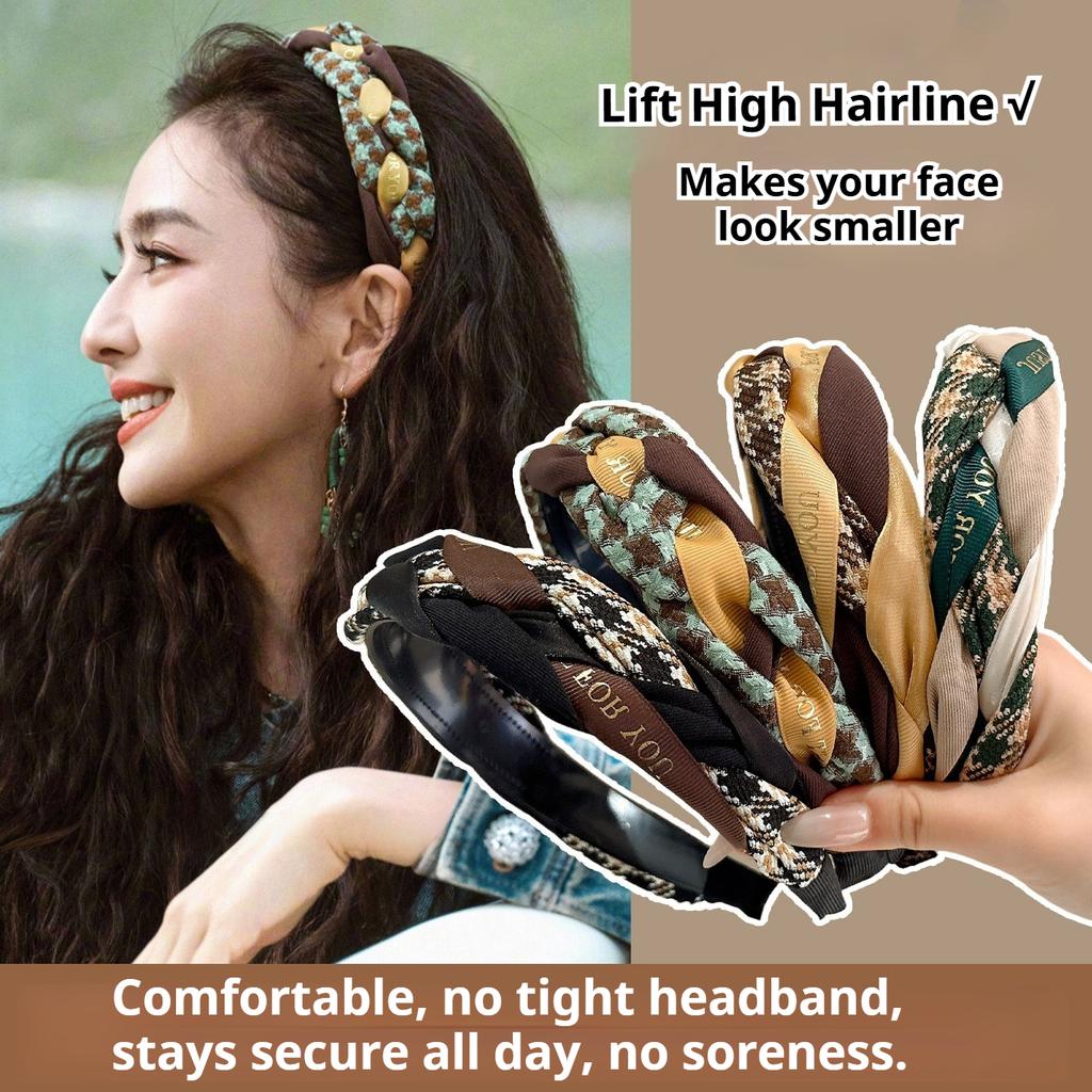 Bentiță Înaltă pentru Femei, Agrafă de Păr Sofisticată și Versatilă, Accesoriu de Păr Bentiță cu Dinți Anti-alunecare