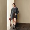 Fulan 2025 Winter Knit Slit Midi Skirt D404QZ101Q00D