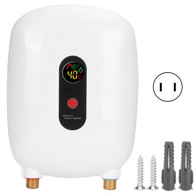 Mini Hot Water Heater Electric Fixed Frequency Water Heating Appliance for Bathroom Shower(Prise