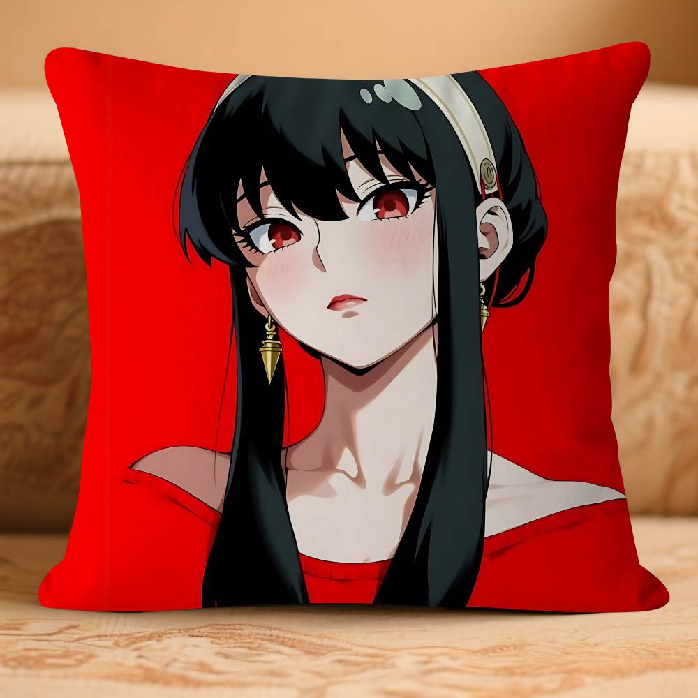Yor ANIME Forger Pillow Case Removable Washable Cushion Cover – All-Season Soft Linen