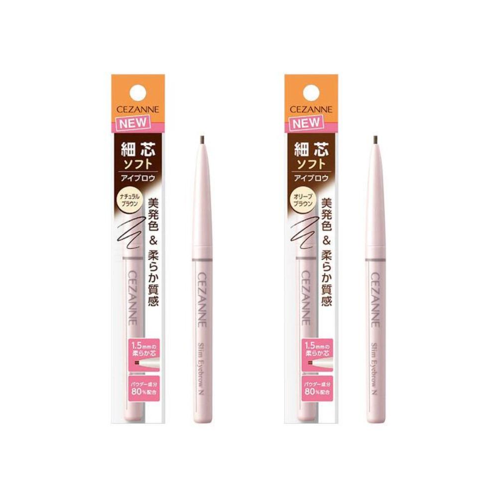 CEZANNE Fine Core Slim Eyebrow N 02 Olive Brown  03 Natural Brown